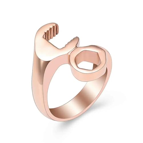 ZEZILE Männer Einäscherung Urne Ringe für Asche Schraubenschlüssel Ring Edelstahl Schmuck Andenken Asche Halter von ZEZILE