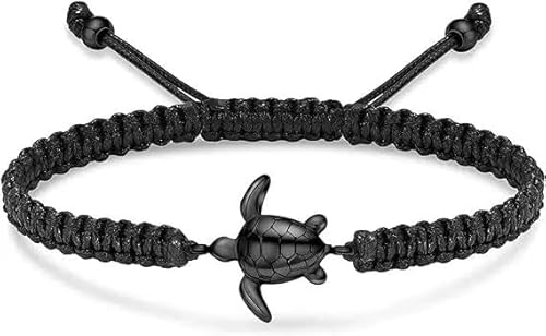 ZEZILE Meeresschildkröte Einäscherung Urne Armband für Asche Gedenkschmuck Geflochtenes Seil verstellbare Armbänder Andenken Geschenk für Frauen Männer ZEZILE Meeresschildkröte Einäscherung Urne Armband für Asche Gedenkschmuck Geflochtenes Seil verstellbare Armbänder Andenken Geschenk für Frauen Männer von ZEZILE