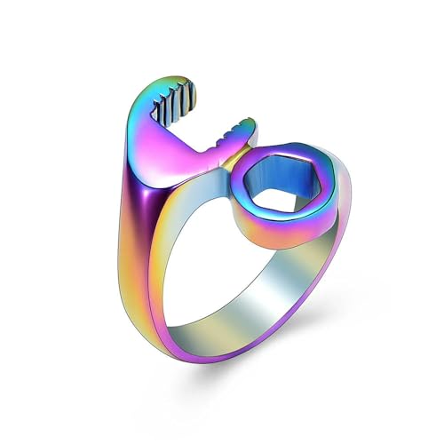 ZEZILE Mutter und Schlüssel Edelstahl Einäscherungsring für Menschenasche/Haustier Personalisieren Frau/Männer Ringe Schmuck von ZEZILE