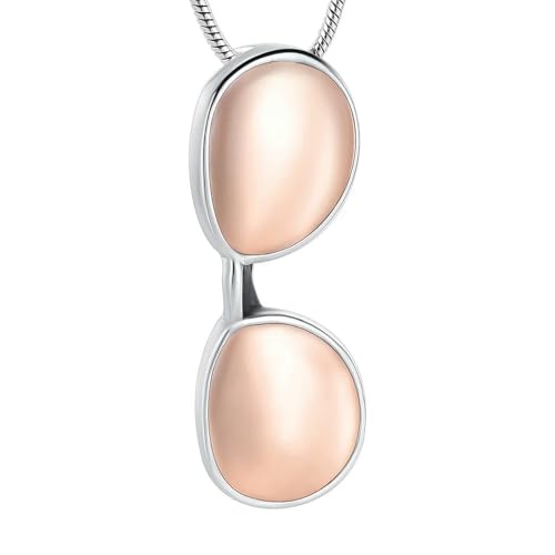 ZEZILE Sonnenbrille Form Anhänger Halskette Edelstahl Memorial Andenken Asche Urne Schmuck für Männer Frauen ZEZILE Sonnenbrille Form Anhänger Halskette Edelstahl Memorial Andenken Asche Urne Schmuck für Männer Frauen von ZEZILE