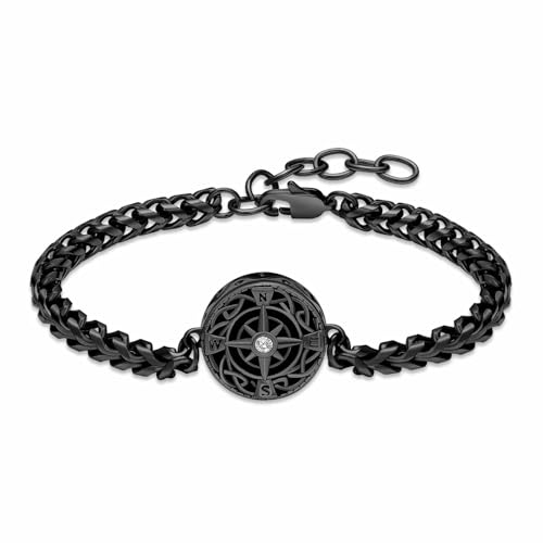 ZEZILE Urne Armband für Asche Kompass Einäscherung Schmuck Edelstahl Asche Armband für Frauen Männer Andenken Denkmal für Schmuck von ZEZILE