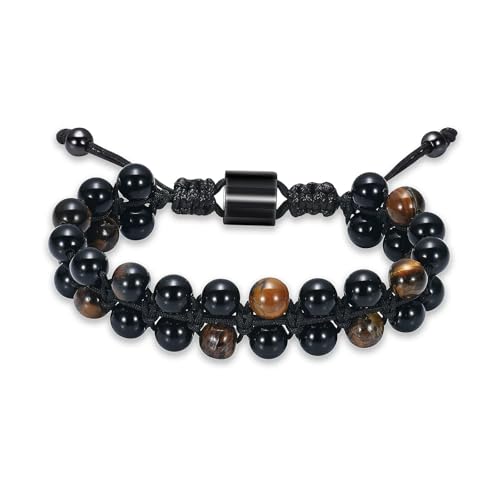 ZEZILE Urne Armband für Asche Perlen Braceles Einäscherung Gedenkschmuck Verstellbarer Armreif Andenken für Männer von ZEZILE