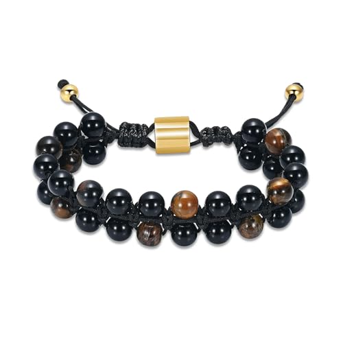 ZEZILE Urne Armband für Asche Perlen Braceles Einäscherung Gedenkschmuck Verstellbarer Armreif Andenken für Männer von ZEZILE