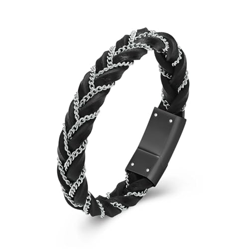 ZEZILE Urne Armband für Asche Stahl Kette Weben Einäscherung Schmuck für Männer Andenken Memorial Geflochtenes Armband Memorial Schmuck von ZEZILE