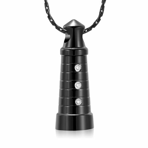 ZEZILE Urne Halskette für Asche Edelstahl Einäscherung Gedenkanhänger Geliebte Andenken Schmuck für Frauen Männer von ZEZILE