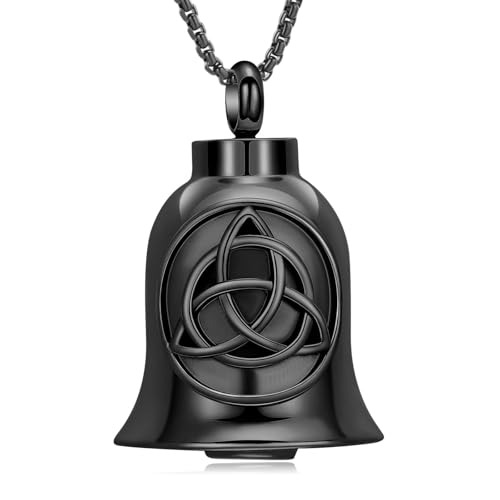 ZEZILE Urne Halskette für Asche Kleine Glocke Einäscherung Schmuck Asche Anhänger Andenken Denkmal für Schmuck für Frauen Männer ZEZILE Urne Halskette für Asche Kleine Glocke Einäscherung Schmuck Asche Anhänger Andenken Denkmal für Schmuck für Frauen Männer von ZEZILE