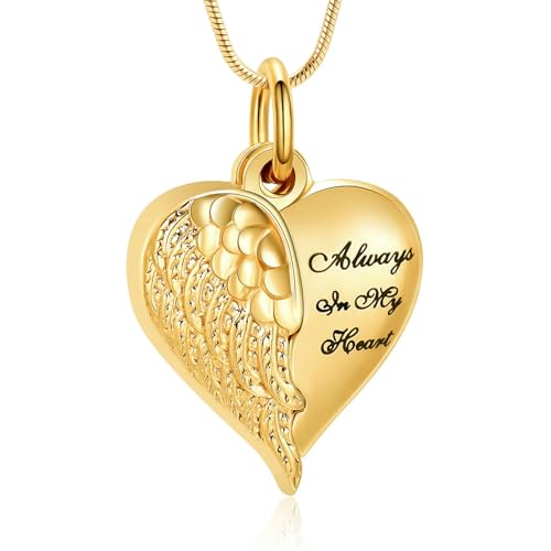 ZEZILE Urne Halsketten für Asche Einäscherung Schmuck für Asche Andenken Anhänger für Asche für Frauen Männer ZEZILE Urne Halsketten für Asche Einäscherung Schmuck für Asche Andenken Anhänger für Asche für Frauen Männer von ZEZILE
