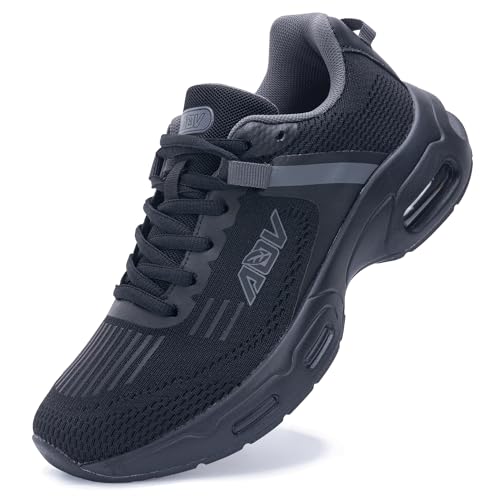 ZF ZEFUHER Damen-Wanderschuhe mit Fußgewölbeunterstützung, orthopädische Turnschuhe für Plantarfasziitis, Tennis, Laufschuhe, A-blackgrey, 37 EU von ZF ZEFUHER