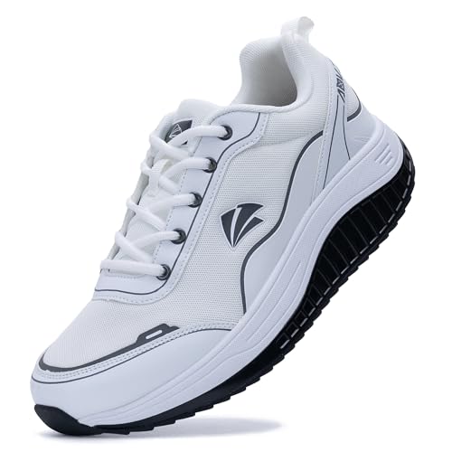 ZF ZEFUHER Wanderschuhe für Herren, Fußgewölbeunterstützung, Plantarfasziitis, orthopädische Tennis-Sneaker zur Linderung von Fußschmerzen, Weiss/opulenter Garten, 45 EU ZF ZEFUHER Wanderschuhe für Herren, Fußgewölbeunterstützung, Plantarfasziitis, orthopädische Tennis-Sneaker zur Linderung von Fußschmerzen, Weiss/opulenter Garten, 45 EU von ZF ZEFUHER