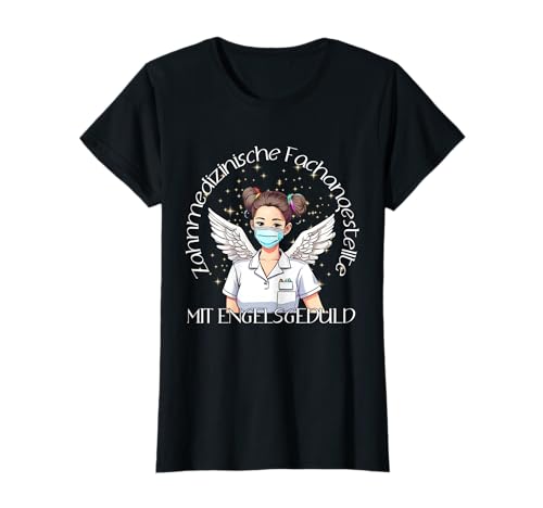 Damen Zahnarzthelferin - Zahnmedizinische Fachangestellte T-Shirt Damen Zahnarzthelferin - Zahnmedizinische Fachangestellte T-Shirt von ZFA Zahnmedizinische Fachangestellte mit Flügeln