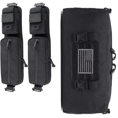 Doppel - Reißverschluss MOLLE Schultertasche, Taktisches EDC - Utility Slingbag, Vertikale Rucksackgurt - Tasche mit Modularer Expansion von ZFFOZZ