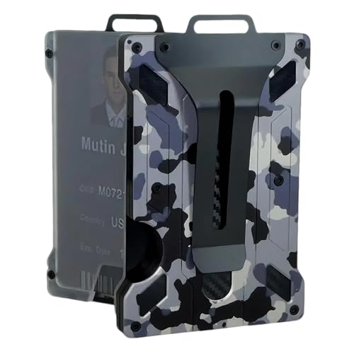 ZFFOZZ 3-in-1-Schlankes Portemonnaie Aus Kohlefaser für Herren, Kreditkartenetui für Max. 12–15 Karten, RFID-blockierendes Kartenetui(Color-13) von ZFFOZZ