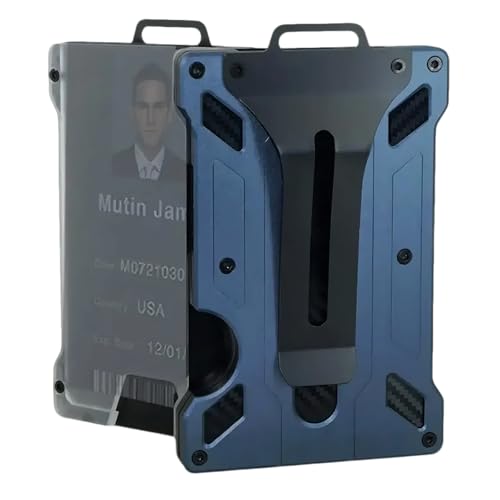 ZFFOZZ 3-in-1-Schlankes Portemonnaie Aus Kohlefaser für Herren, Kreditkartenetui für Max. 12–15 Karten, RFID-blockierendes Kartenetui(Color-3) von ZFFOZZ