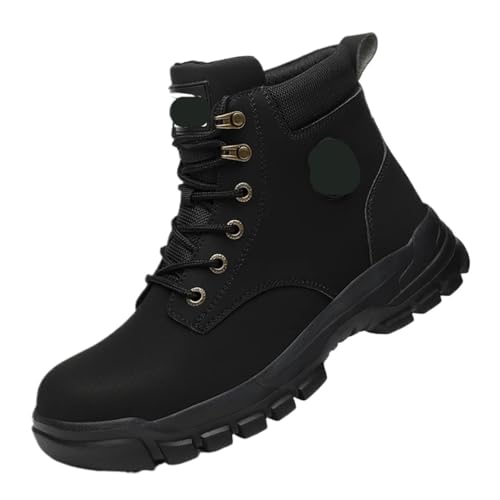Arbeitsschuhe Männer Sicherheitsschuhe Schutz Sneakers Stahlkappe Anti-Smash Arbeitsschuhe Unzerstörbare Stiefel Sicherheit Anti-Punctur(44) von ZFIHAV