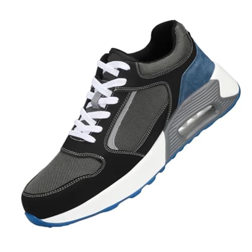 ZFIHAV Arbeitsschuhe Arbeitsschuhe mit Stahlkappe, Patchwork, Herren-Sicherheitsschuhe, gemütliche Luftpolster, unzerstörbare Stiefel, Herrenschuhe(40) von ZFIHAV