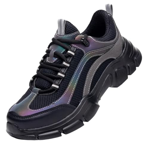 ZFIHAV Arbeitsschuhe Sicherheitsschuhe Damen Stahlkappe Herren Arbeitsschuhe Leichte Arbeitsstiefel Unzerstörbare(45) von ZFIHAV