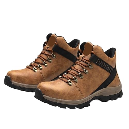 ZFIHAV Arbeitsschuhe Stahlkappen-Arbeitsstiefel Unzerstörbare Sicherheitsschuhe Herren Stahlkappe Pannensichere Turnschuhe Herrenschuhe Bauarbeitsschuhe(41) von ZFIHAV
