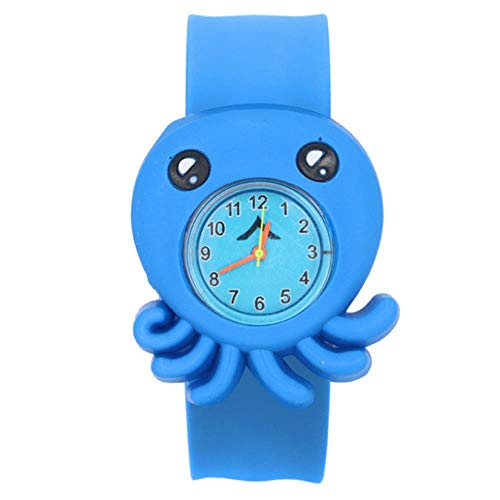 ZFWB Süße Uhr des lustigen Spielzeugtiermehrfarbengeschenks des Karikaturmusters Kinder China Blue Octopus von ZFWB