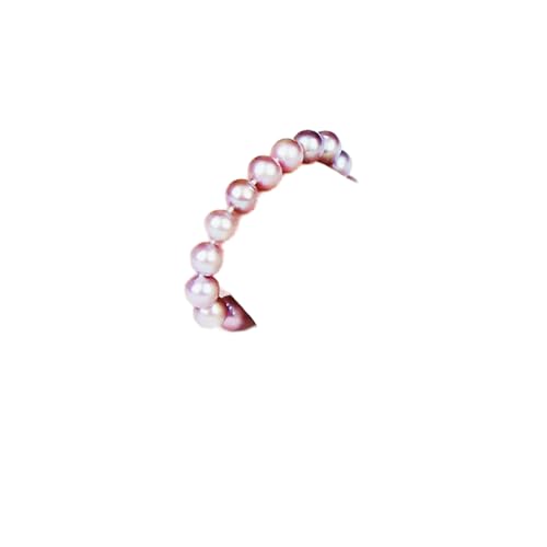 ZFZL Armbänder Damen-Armband aus S925-Naturperlen, Armband for Mädchen, Geburtstag, Hochzeit, Geschenk, passend for edlen Schmuck (Edelsteinfarbe: Rosa, Länge: 21 cm) (Color : Pink_Pink) von ZFZL