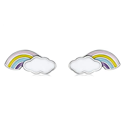 Elegant Emaille Pink Cherry Blossom Stud Ohrringe für Frauen Blume Hochzeit Schmuck von ZGBQHQN