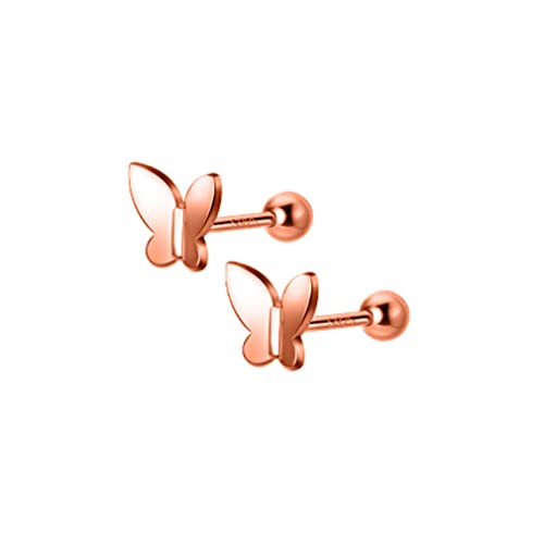 Süßer Schmetterlingsschraube Ohrringe für Frauen Hochzeit Valentinstag Schmuck von ZGBQHQN