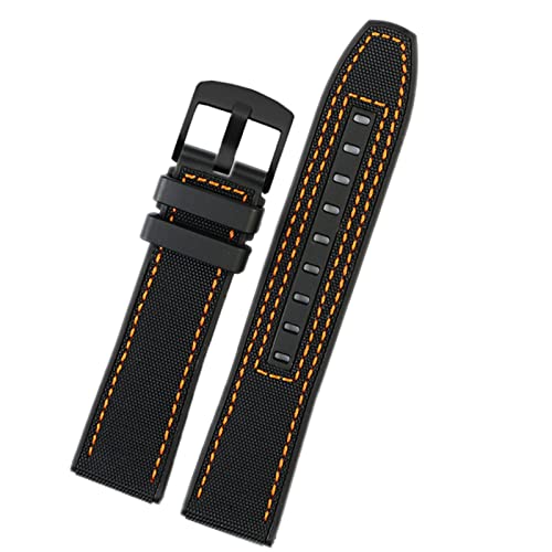 ZGBQHQN 22mm Leinwand Gummi -Uhr -Gurt -Männer Armband für Omega -Serie Soft Watchband Armband von ZGBQHQN