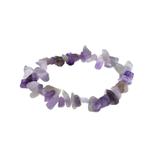 ZGBQHQN Charm Armband Natural Crystal Red Achat Amethyst Tigers Augen Lapis Lazuli Turquoise Kies Strang Armbänder für Frauen Mode Schmuck (Größe: Grüner Kristall) von ZGBQHQN