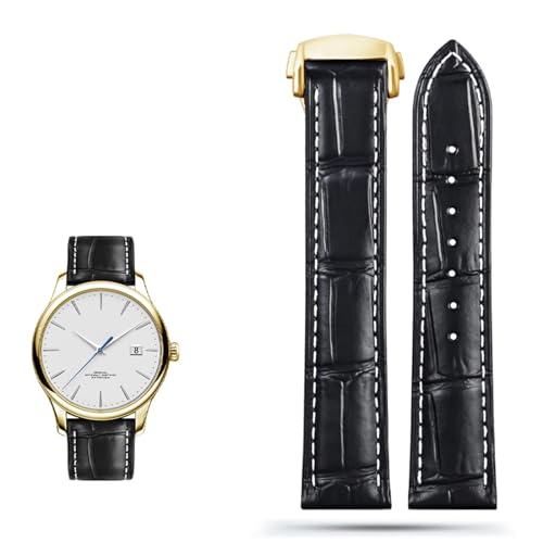 ZGBQHQN Echter Leder Uhrengurt für Omega Seamaster 300 150 Speedmaster 007 AT150 Brown Man Watchband 20mm 22 mm von ZGBQHQN