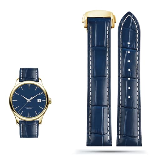 ZGBQHQN Echter Leder Uhrengurt für Omega Seamaster 300 150 Speedmaster 007 AT150 Brown Man Watchband 20mm 22 mm von ZGBQHQN