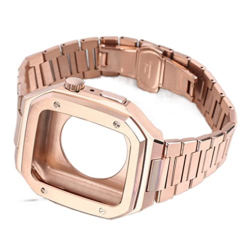 ZGBQHQN Edelstahl Metall Uhrengurtschutz Uhr Hülle Set ， für Band 44mm 45 mm 9 8 7 6 5 4 SE -Serie Männer Frauen Uhr Wristband Accessoires von ZGBQHQN