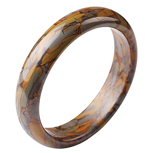 ZGBQHQN Frauenarmband, Jade-Armreif Armband für Frauen chinesischer klassischer Stil natürlicher bunter Steinangel, natürliches Quarzit-Jade-Armband, mit Schmuckschachtel, 56-62 mm, 62 mm, von ZGBQHQN