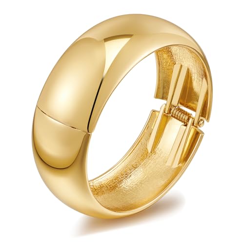 ZGBQHQN Juwelier -Juwelier -Juwelier -Armbänder für Frauen für Frauen breit goldener Armreif Hämmerter offenes Handgelenk Manschettenarmband Weihnachtsfeiertagsgeschenke Accessoires Accessoires von ZGBQHQN