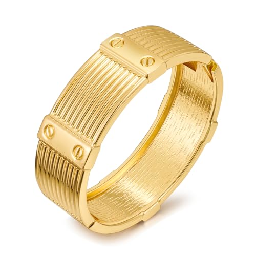 ZGBQHQN Juwelier -Juwelier -Juwelier -Armbänder für Frauen für Frauen breit goldener Armreif Hämmerter offenes Handgelenk Manschettenarmband Weihnachtsfeiertagsgeschenke Accessoires Accessoires von ZGBQHQN