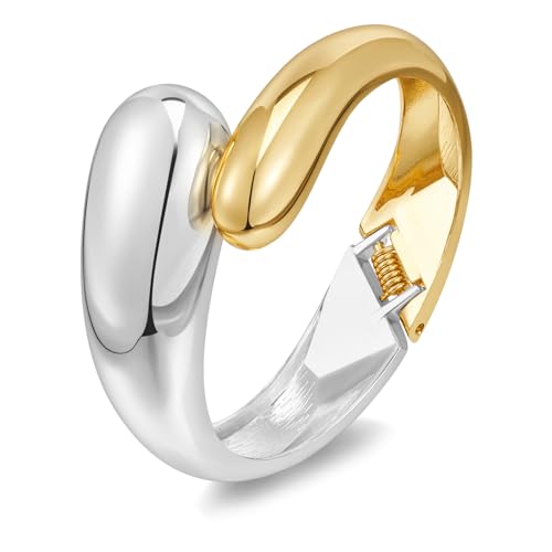 ZGBQHQN Juwelier -Juwelier -Juwelier -Armbänder für Frauen für Frauen breit goldener Armreif Hämmerter offenes Handgelenk Manschettenarmband Weihnachtsfeiertagsgeschenke Accessoires Accessoires von ZGBQHQN