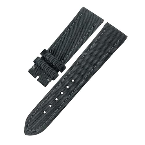 ZGBQHQN Nylon Fabric Watchband 22 mm für avenger schwarze graue Leinwand Leder Watch Armband Schnalle Armband Männer von ZGBQHQN
