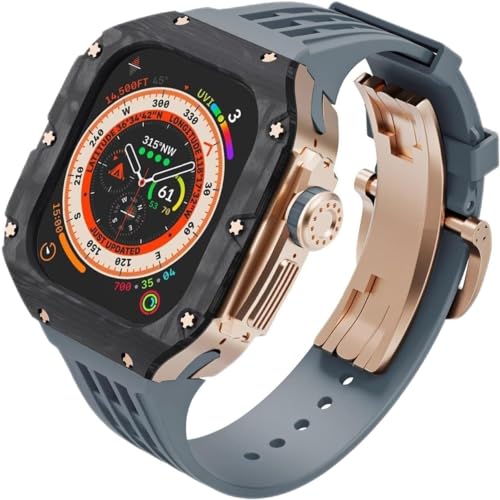 ZGBQHQN Premium Carbon Faser Watch Case Gummiband von ZGBQHQN