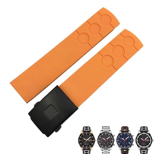 ZGBQHQN Rubber Watchband 20 mm geeignet für Tissot PRS516 T100417 Sportdosiger weicher Uhrengurt Freie Werkzeuge Männer Männer von ZGBQHQN