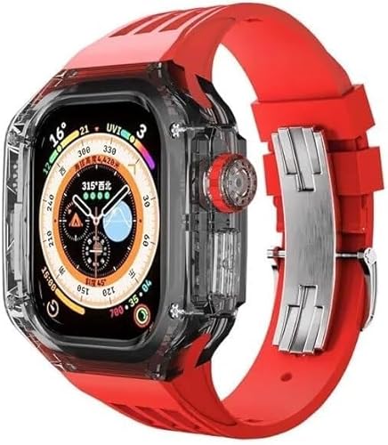 ZGBQHQN Transparent Watch Case Gummiband -Mod -Mod -Kit , für Ultra 49 mm , RM Clear Watch Case Sport atmungsaktives Riemen , für Serie 8 49mm Ersatzzubehör ZGBQHQN Transparent Watch Case Gummiband -Mod -Mod -Kit , für Ultra 49 mm , RM Clear Watch Case Sport atmungsaktives Riemen , für Serie 8 49mm Ersatzzubehör von ZGBQHQN