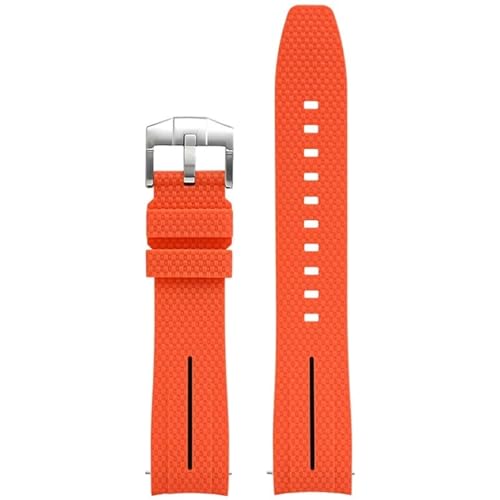 ZGBQHQN Universelle 20mm Uhrengurt Männer Frauen Gummi Schnellveröffentlichung Watch Band gebogene Ende Watchbänder von ZGBQHQN