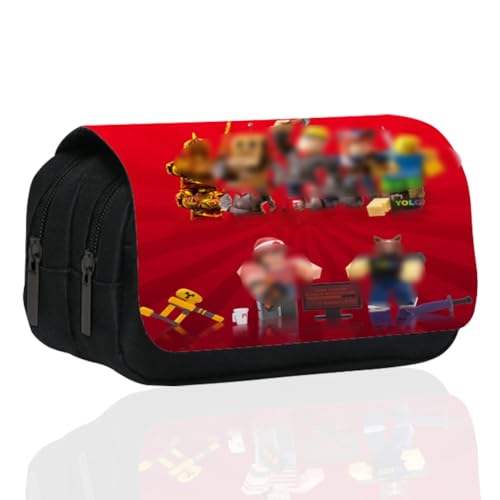 ZGCXRTO Spiel Federmäppchen Jungen Große Kapazität Federtaschen Mäppchen Teenager Mädchen Federtasche Studenten Mäppchen Etui Stifte 2 Fach Bleistift Briefpapier Pouch Pencil Case für Schule & Büro von ZGCXRTO