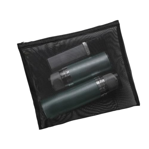 Frauen Mesh Kosmetik Tasche Reise Lagerung Make-Up Tasche Organizer Weibliche Make-Up Tasche Tragbare Kleine Große Kulturbeutel Schönheit Fall für Kosmetik(16 * 21cm) von ZGCrumphant