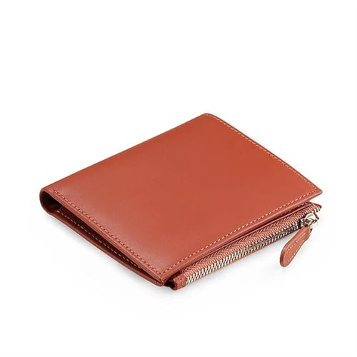 ZGCrumphant Damen Kurze Geldbörse Leder Portemonnaie Geldbörse mit Mehreren Kartenfächern Zero Wallet Kartentasche mit großer Kapazität Visitenkartentasche für Damen(Chocolate) von ZGCrumphant