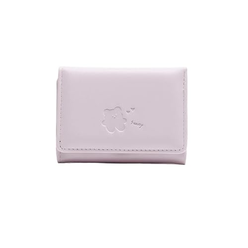 ZGCrumphant Frauen Kurze Brieftasche Dünne Niedlichen Cartoon Bär Damen Kleine Brieftasche Student DREI-Falten Brieftasche Weibliche Mode Kurze Geldbörse für Damen(Pink1) von ZGCrumphant