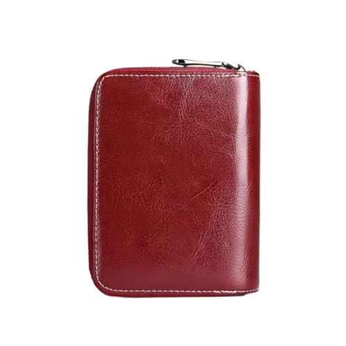 ZGCrumphant Leder Damen Geldbörse Kleine Damen Geldbörsen Kurze Münzbörse for Mädchen Weibliche Kleine Damen Geldbörse Kartenhalter für Damen(Black) von ZGCrumphant