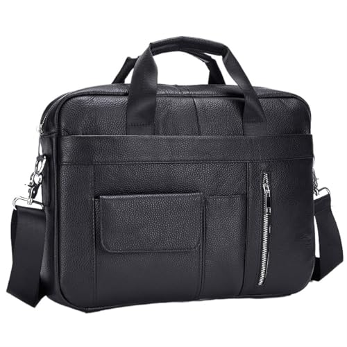 ZGCrumphant Leder Handtasche for Männer Leder Aktentasche Männliche Große Business Messenger Tasche männer Rindsleder Schulter Tasche Totes für Arbeit von ZGCrumphant