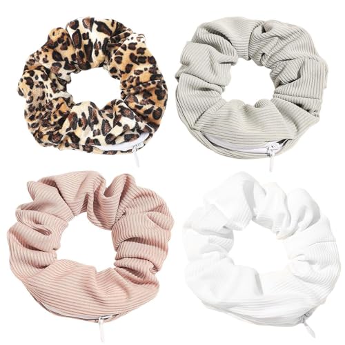 4 Stück Haargummis, Haarschmuck, Elastische Haargummis, Pferdeschwanz-Haargummis, Dekorative Haargummis, Elastische Haargummis, Damen-Haargummis von ZGDEIWGF