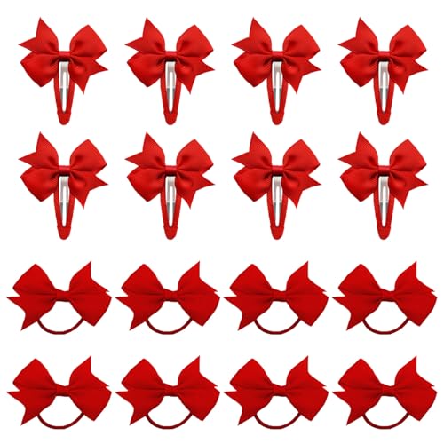 8 Stück Schleifen-Haarspangen, 8 Stück Schleifen-Haarseile, Schleifen-Kopfbedeckung Für Kinder, Süße Haar-Accessoires Für Mädchen, Modische Haarspangen, Rutschfeste Seitenklammern von ZGDEIWGF