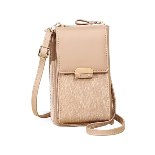 ZGDEIWGF 1 Lange Umhängetasche, Umhängetasche Mit Verstellbarem Schultergurt, Tasche Mit Mehreren Fächern, Mini-Handy-Umhängetasche, Damen-Seitentasche, Kleine Quadratische Tasche Mit Schloss von ZGDEIWGF