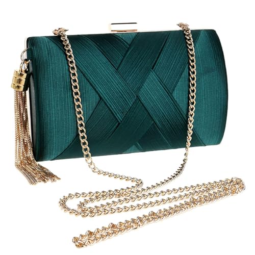 ZGDEIWGF 1 Stück Quasten-Clutch, Damen-Abendtasche, Elegante Handtasche, Hochzeitshandtasche, Umhängetasche von ZGDEIWGF