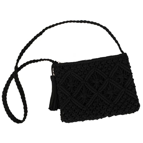 Forcipower Stylish Summer Woven Bag Convertible Boho Beach Purse for Women,Retro Cotton Rope Woven Bag, Minimalist Tassel Crossbody Shoulder Bags Vacation Handbags,A Forcipower Stylish Summer Woven Bag Convertible Boho Beach Purse for Women,Retro Cotton Rope Woven Bag, Minimalist Tassel Crossbody Shoulder Bags Vacation Handbags,A von ZGFHLI